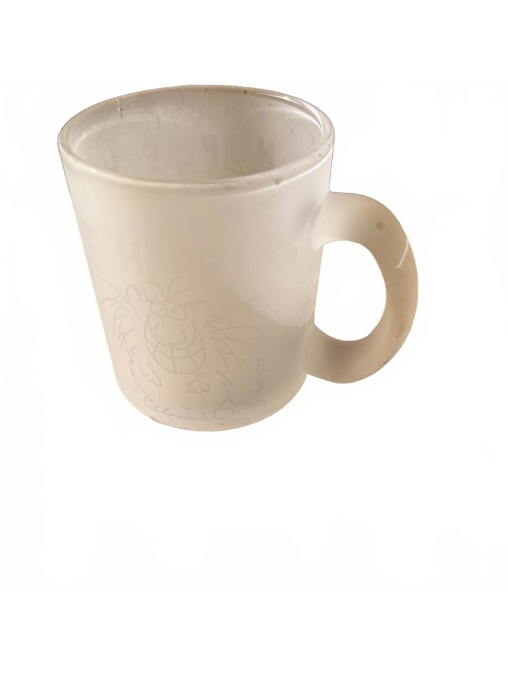 Frosted Hidden Cartoon Character Glass Mug with